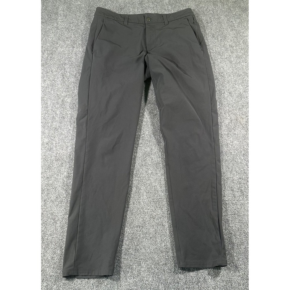 Lululemon Commission Pant Mens 32 Gray Slim Performance 32x31 Stretch LM5AF2S